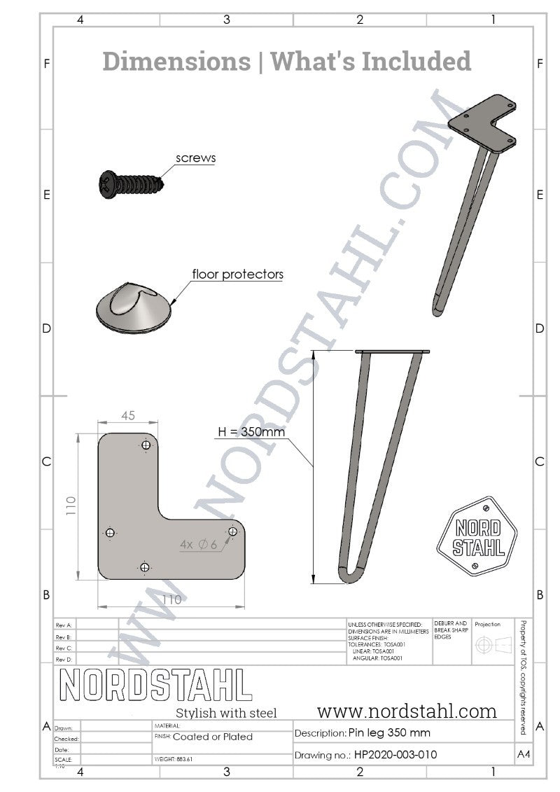 Hairpin salonpoten  Wit