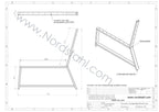 Lounge hoekbank frame zwart