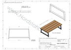 Lounge hoekbank frame zwart