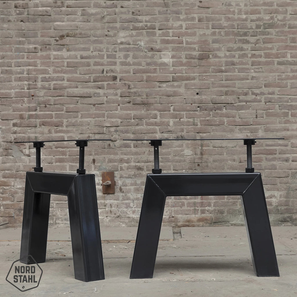 Nordstahl Bridge leg tafelpoten steel black
