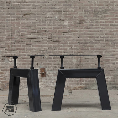 Nordstahl Bridge leg tafelpoten steel black