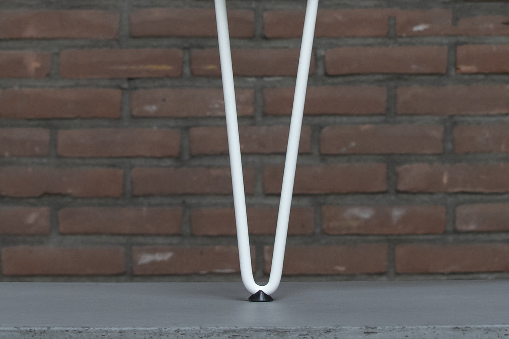 Detail van Nordstahl Hairpin salonpoot wit