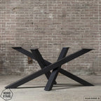 Nordstahl Twist leg tafelpoten steel black