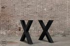 Nordstahl X leg heavy tafelpoten steel black