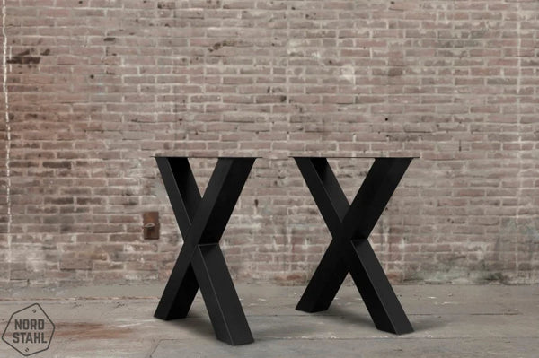 Nordstahl X leg heavy tafelpoten steel black
